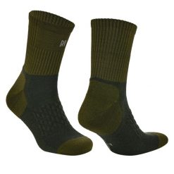 Skarpety trekkingowe anti-kleszcz Coolmax - Bezszwowe - Ibex Anti-Tick. Zielone skarpety Norfolk, bez wzorów, z elastanu. Za 84.99 zł.