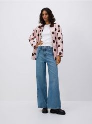 Jeansy z paskiem - niebieski. Niebieskie jeansy Reserved, bez wzorów. Za 159.99 zł.