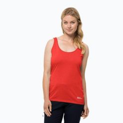 Koszulka trekkingowa damska Jack Wolfskin Pack & Go Tank. Brązowe bluzki Jack Wolfskin, m, bez wzorów, bez kołnierzyka, bez ramiączek. Za 58.99 zł.