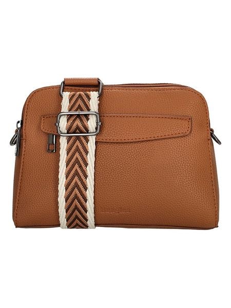 Beagles Torebka w kolorze jasnobrązowym - wys. 7 cm rozmiar: onesize. Brązowe torby na ramię Beagles, bez wzorów, z materiału, na ramię, bez dodatków. Za 130.50 zł.