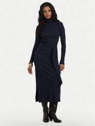 LAUREN RALPH LAUREN Sukienka dzianinowa 200980028008 Granatowy Slim Fit. Niebieskie sukienki Lauren Ralph Lauren, na co dzień, m, bez wzorów, z bawełny, bez kołnierzyka, bez ramiączek, proste. Za 806.99 zł.