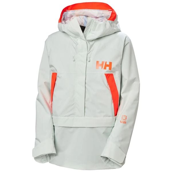 Damska kurtka narciarska Helly Hansen Powchaser Anorak. Zielone kurtki narciarskie Helly Hansen, xl, bez wzorów, z materiału, bez kaptura, narciarskie, primaloft. Za 933.50 zł.