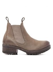 Lazamani Skórzane botki w kolorze szarobrązowym rozmiar: 37. Brązowe botki Lazamani, bez wzorów, bez obcasa, bez zapięcia. Za 304.99 zł.