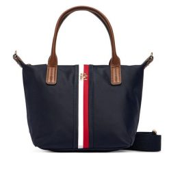 Torebka Tommy Hilfiger. Niebieskie torebki klasyczne TOMMY HILFIGER, bez wzorów, bez dodatków. Za 409.99 zł.