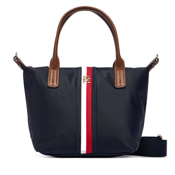 Torebka Tommy Hilfiger. Niebieskie torebki klasyczne TOMMY HILFIGER, bez wzorów, bez dodatków. Za 409.99 zł.