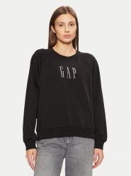 Gap Bluza 588019-03 Czarny Relaxed Fit. Czarne bluzy GAP, xl, bez wzorów, z bawełny, bez kaptura. Za 149.99 zł.