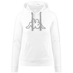 Kappa Bluza Damska Belle Slim Biała. Białe bluzy Kappa, s, bez wzorów, z bawełny, z kapturem. Za 249.25 zł.