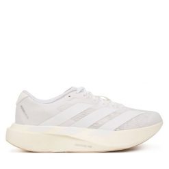 Buty do biegania adidas. Białe obuwie sportowe Adidas, bez zapięcia, do biegania. Za 649.99 zł.