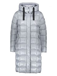 Fuchs Schmitt Płaszcz pikowany w kolorze srebrnym rozmiar: 38. Szare płaszcze Fuchs Schmitt, bez wzorów, bez kaptura. Za 491.99 zł.