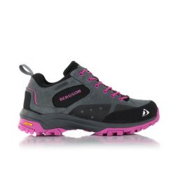 Buty turystyczne niskie damskie Soira Low STX. Czerwone trekkingi BERGSON, z gumy, trekkingowe. Za 319.00 zł.
