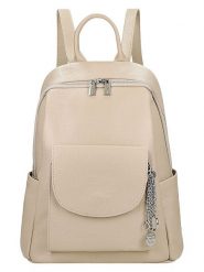 Wojas Skórzany plecak w kolorze beżowym - 28 x 32 x 14 cm rozmiar: onesize. Brązowe plecaki Wojas, bez wzorów, z materiału. Za 387.44 zł.