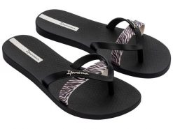 Klapki japonki damskie Ipanema Kirei. Brązowe klapki Ipanema, bez wzorów, z materiału, bez obcasa. Za 89.00 zł.