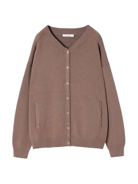 TATUUM Kardigan w kolorze jasnobrązowym rozmiar: XL. Brązowe kardigany Tatuum, xl, bez wzorów, ze splotem. Za 153.34 zł.