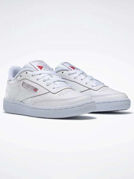 Reebok Skórzane sneakersy "Club C 85" w kolorze białym rozmiar: 40. Białe trampki Reebok, bez wzorów, bez zapięcia. Za 225.57 zł.