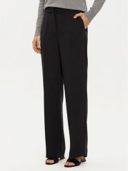 Tommy Hilfiger Spodnie materiałowe WW0WW45445 Czarny Regular Fit. Czarne spodnie materiałowe TOMMY HILFIGER, bez wzorów, z materiału. Za 379.99 zł.