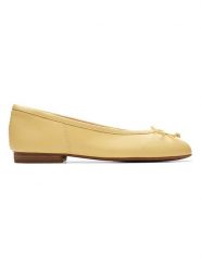 Clarks Skórzane baleriny "Fawna" w kolorze żółtym rozmiar: 37. Żółte baleriny Clarks, bez wzorów, bez obcasa. Za 167.28 zł.