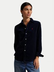 Polo Ralph Lauren Koszula 211A93203008 Granatowy Regular Fit. Niebieskie koszule Polo Ralph Lauren, s, bez wzorów, z bawełny, bez kołnierzyka, bez ramiączek. Za 859.99 zł.