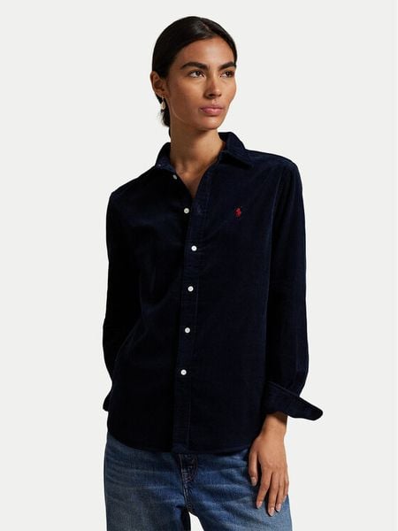 Polo Ralph Lauren Koszula 211A93203008 Granatowy Regular Fit. Niebieskie koszule Polo Ralph Lauren, s, bez wzorów, z bawełny, bez kołnierzyka, bez ramiączek. Za 859.99 zł.