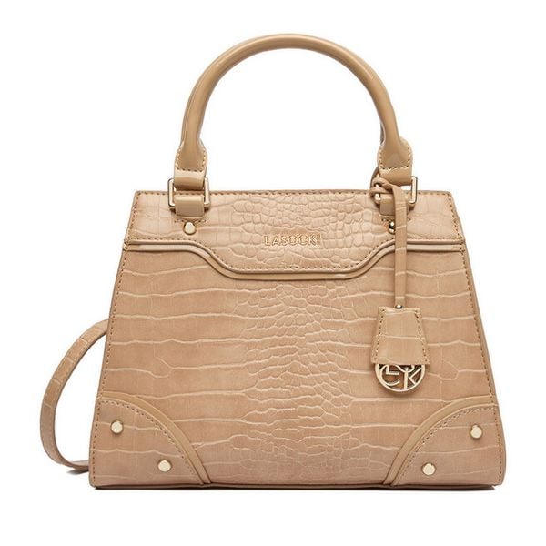 Torebka Lasocki. Brązowe torebki klasyczne Lasocki, bez wzorów, bez dodatków. Za 179.99 zł.