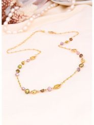 L'Atelier de Gaia Pozłacany naszyjnik z perłami - dł. 50 cm rozmiar: onesize. Żółte naszyjniki L'Atelier de Gaia, z perłą, pozłacane. Za 144.92 zł.