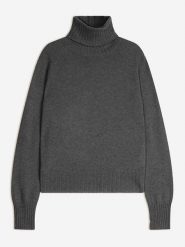 AUTHENTIC CASHMERE Kaszmirowy golf "Cassy" w kolorze antracytowym rozmiar: L. Czarne golfy AUTHENTIC CASHMERE, l, bez wzorów, z kaszmiru, bez ramiączek. Za 361.99 zł.