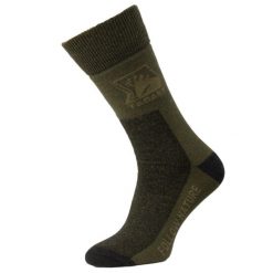 Skarpety myśliwskie unisex Pro-line Classic z wełny merino. Zielone skarpety tagart, bez wzorów, z wełny. Za 58.00 zł.