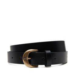 Pasek Damski Calvin Klein Jeans. Czarne paski Calvin Klein Jeans, bez wzorów, z jeansu, casualowe. Za 139.99 zł.