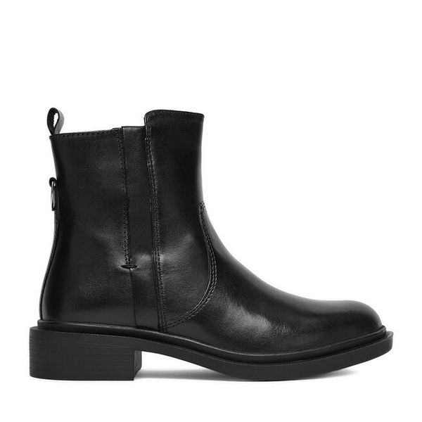 Botki Lasocki. Czarne botki Lasocki, bez wzorów, bez obcasa, na płaskiej podeszwie, bez zapięcia. Za 259.99 zł.