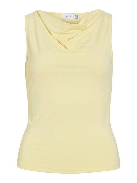 Vila Top "Vikenza" w kolorze żółtym rozmiar: XL. Żółte topy Vila, xl, bez wzorów, bez kołnierzyka, bez ramiączek. Za 51.95 zł.