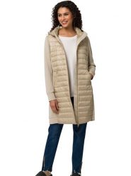 Heine Płaszcz pikowany w kolorze beżowym rozmiar: 50. Brązowe płaszcze Heine, bez wzorów, bez kaptura. Za 86.99 zł.