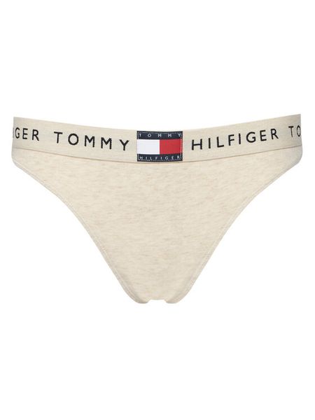 Tommy Hilfiger Stringi UW0UW06227 Écru. Stringi TOMMY HILFIGER, bez wzorów, z bawełny. Za 79.99 zł.