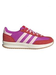 Adidas Skórzane buty "RUN 70s" w kolorze fioletowo-czerwonym do biegania rozmiar: 41 1/3. Czerwone półbuty sznurowane Adidas, bez wzorów, z materiału, eleganckie, bez obcasa, bez zapięcia. Za 221.67 zł.