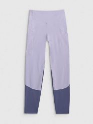 4F Legginsy sportowe w kolorze błękitnym rozmiar: M. Niebieskie legginsy 4f, m, bez wzorów, z materiału, outdoorowe. Za 104.95 zł.