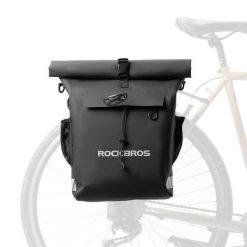 Wodoodporna torba rowerowa 3 w 1 ROCKBROS. Czarne torby na ramię ROCKBROS, bez wzorów, biznesowe, na ramię, duże, bez dodatków. Za 385.52 zł.