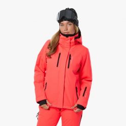 Kurtka Narciarska Narciarstwo Kobieta Cervinia Wodoodporny. Fioletowe kurtki narciarskie SWEDEMOUNT, m, bez wzorów, z elastanu, bez kaptura, na golfa. Za 599.99 zł.