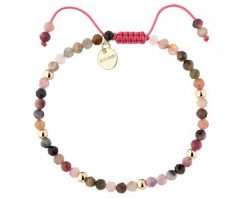 Bransoletka z mosiądzu pozłacana z turmalinami. Bransoletki Artelioni, pozłacane. Za 119.00 zł.