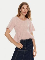 Munthe Sweter Taisa 243160624373 Różowy Regular Fit. Czerwone swetry Munthe, bez wzorów, z wełny, bez ramiączek. Za 529.99 zł.
