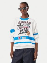 Adidas Bluza Archive Sweater Baseball KS9209 Biały Regular Fit. Białe bluzy Adidas, xl, bez wzorów, z bawełny, bez kaptura. Za 799.99 zł.