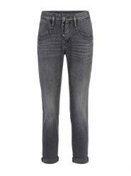 Herrlicher Dżinsy - Slim fit - w kolorze antracytowym rozmiar: W26. Czarne jeansy Herrlicher, bez wzorów, z podwyższonym stanem. Za 96.83 zł.