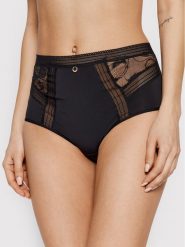 Chantelle Figi klasyczne z wysokim stanem True Lace C11M80 Czarny. Czarne figi Chantelle, m, bez wzorów, z syntetyku. Za 119.99 zł.