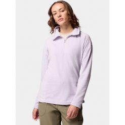 Bluza polarowa damska Columbia Glacial IV 1/2 Zip. Fioletowe bluzy Columbia, bez wzorów, z polaru, bez kaptura. Za 139.69 zł.