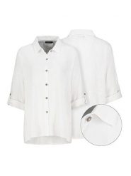 Eight2Nine Bluzka w kolorze białym rozmiar: L/XL. Białe bluzki Eight2Nine, l, bez wzorów, bez kołnierzyka, bez ramiączek. Za 104.39 zł.