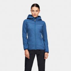 Bluza trekkingiwa polarowa damska Alpinus Stroppia. Niebieskie bluzy Alpinus, xl, bez wzorów, z polaru, bez kaptura. Za 359.00 zł.