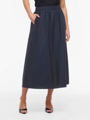 Vila Spódnica "Visophie" w kolorze granatowym rozmiar: 34. Niebieskie spódnice Vila, bez wzorów, midi, rozkloszowane. Za 159.95 zł.