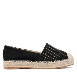Espadryle Jenny Fairy. Czarne espadryle Jenny Fairy, bez wzorów, bez obcasa, bez zapięcia. Za 89.99 zł.