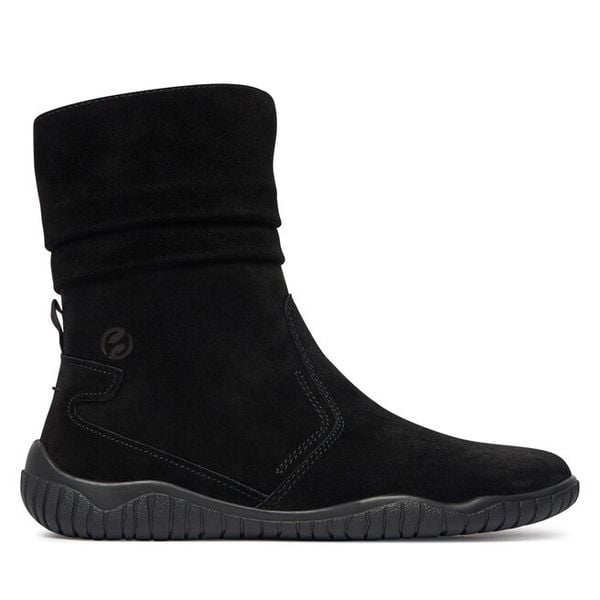 Botki Josef Seibel. Czarne botki Josef Seibel, bez wzorów, bez obcasa, na płaskiej podeszwie, bez zapięcia. Za 599.99 zł.
