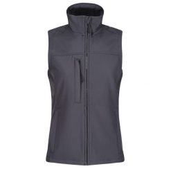 Damska Kamizelka Softshell Flux. Szare kurtki sportowe Regatta, l, bez wzorów, z softshellu, bez kaptura, trekkingowe. Za 162.99 zł.