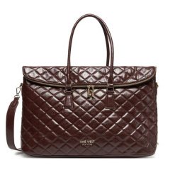 Torebka Nine West. Brązowe torebki klasyczne Nine West, bez wzorów, bez dodatków. Za 299.99 zł.