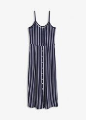 Sukienka midi z elastycznej mieszanki wiskozy. Czarne sukienki bonprix, bez wzorów, z wiskozy, eleganckie, bez kołnierzyka, bez ramiączek, midi, plisowane. Za 179.99 zł.