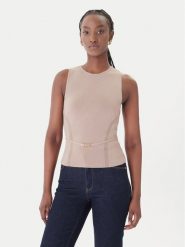Marciano Guess Bluzka G6GR23 Z0760 Brązowy Regular Fit. Brązowe swetry Marciano Guess, s, z aplikacjami, z wiskozy, bez ramiączek. Za 266.99 zł.